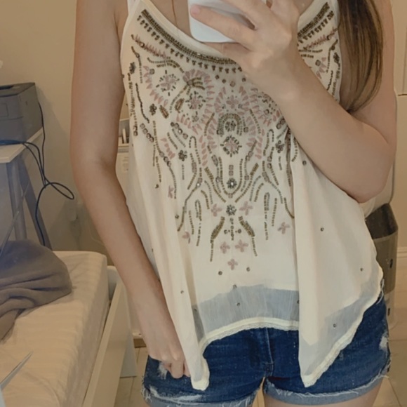 Beaded Abercrombie Tank Top - Picture 3 of 5